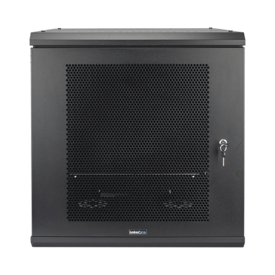 Gabinete de Pared con Puerta Perforada, 635mm de Profundidad, 12U Rack de 19 in, Acero Reforzado