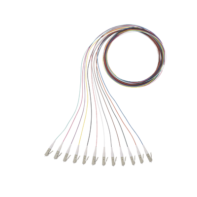 Kit de 12 Pigtails con Conector LC, Multimodo 50/125 OM4, 900um, de 1 Metro (3.28 Pies)