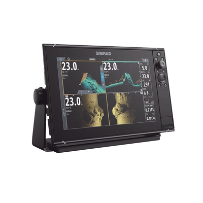 Pantalla Náutica NSS12 evo3S / Pantalla SolarMAX IPS 12 Pulgadas / Procesador iMX 8 / Ecosonda Integrada 1kW CHIRP / Conectividad Inalámbrica / Cartografía C-MAP® Preinstalada / Compatibilidad con Accesorios Simrad / Montaje Flush