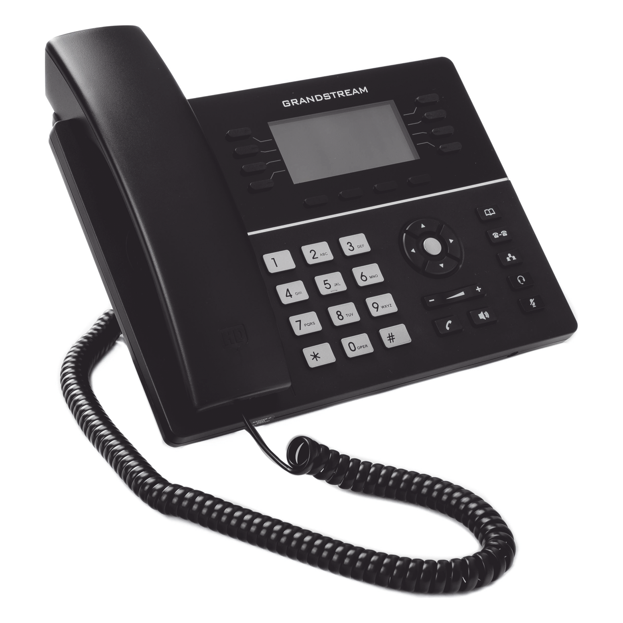 Teléfono IP Gama media de 8 Líneas con 4 teclas de función, 32 teclas de extensión BLF digital y conferencia de 5 vías PoE Gigabit