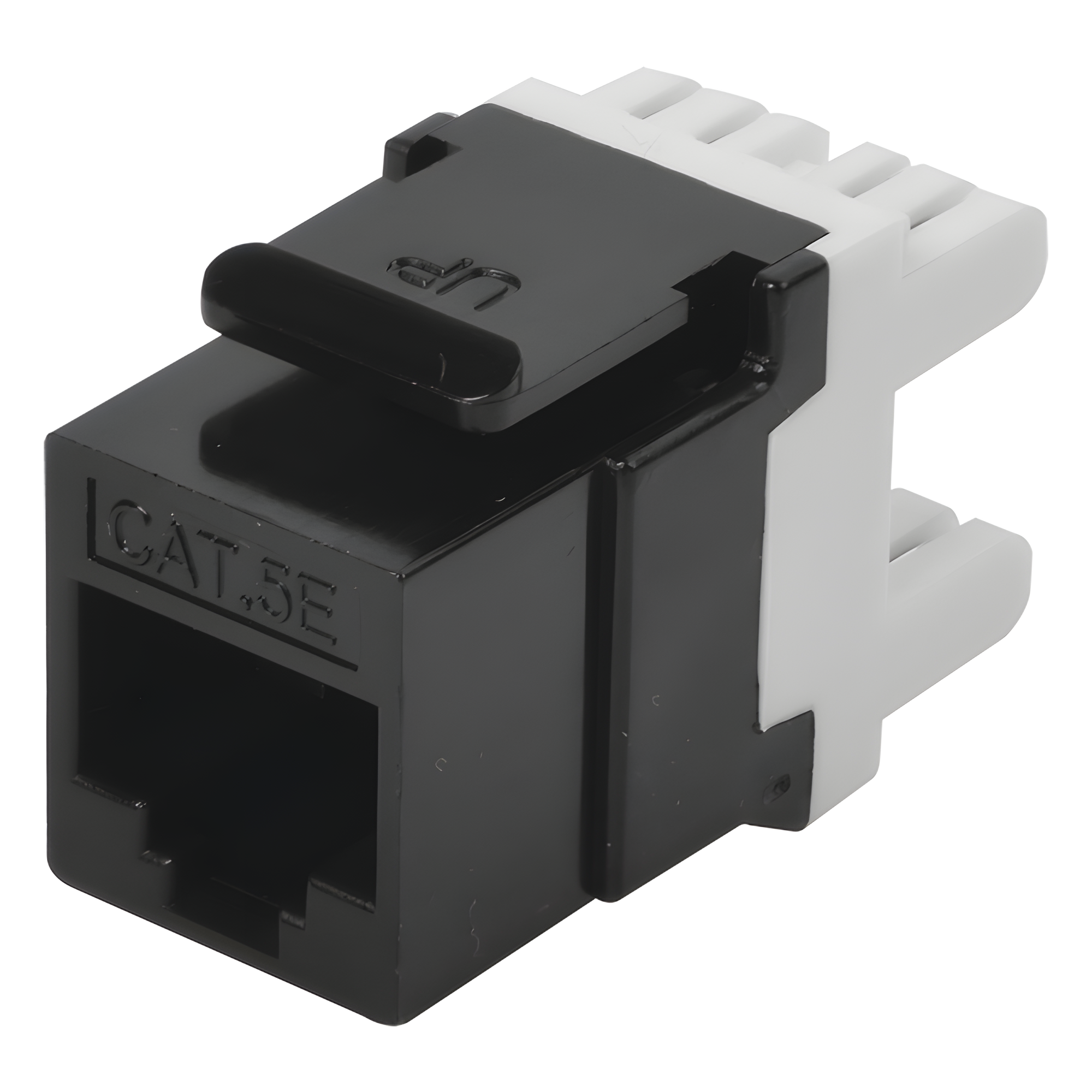 Módulo Jack Keystone Cat5e con Terminación en Ángulo 180 - Color Negro — LINKEDPRO BY EPCOM · SKU LP-KJ-549-BK