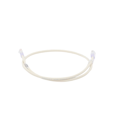 Cable de Parcheo UTP Categoría 6, con Plug Modular en Cada Extremo - 1 Metro (3.28 Pies) - Blanco Mate