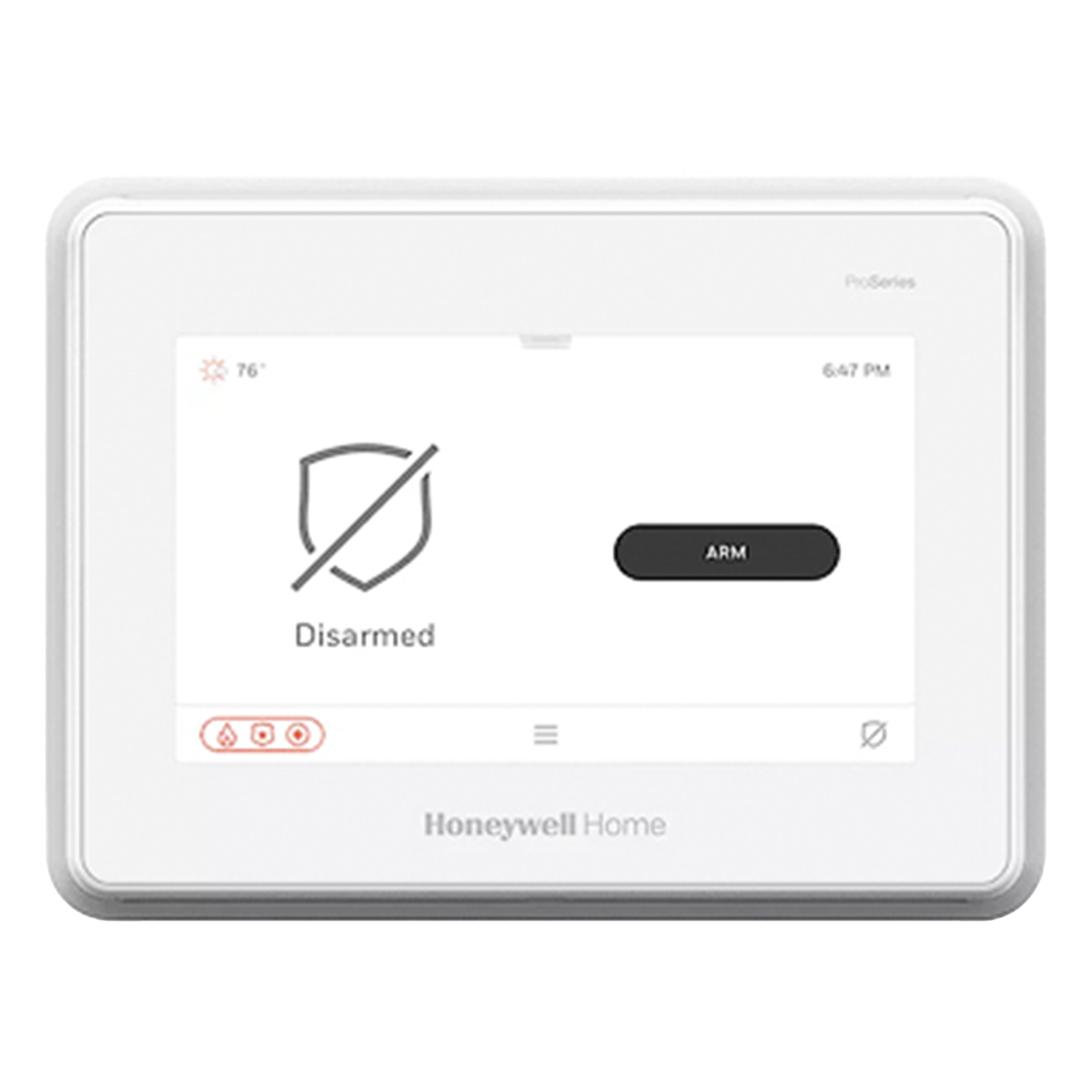 Panel de alarma y hogar inteligente todo en uno con pantalla táctil de 7 pulgadas y comunicador integrado — HONEYWELL HOME RESIDEO · SKU PROA7M
