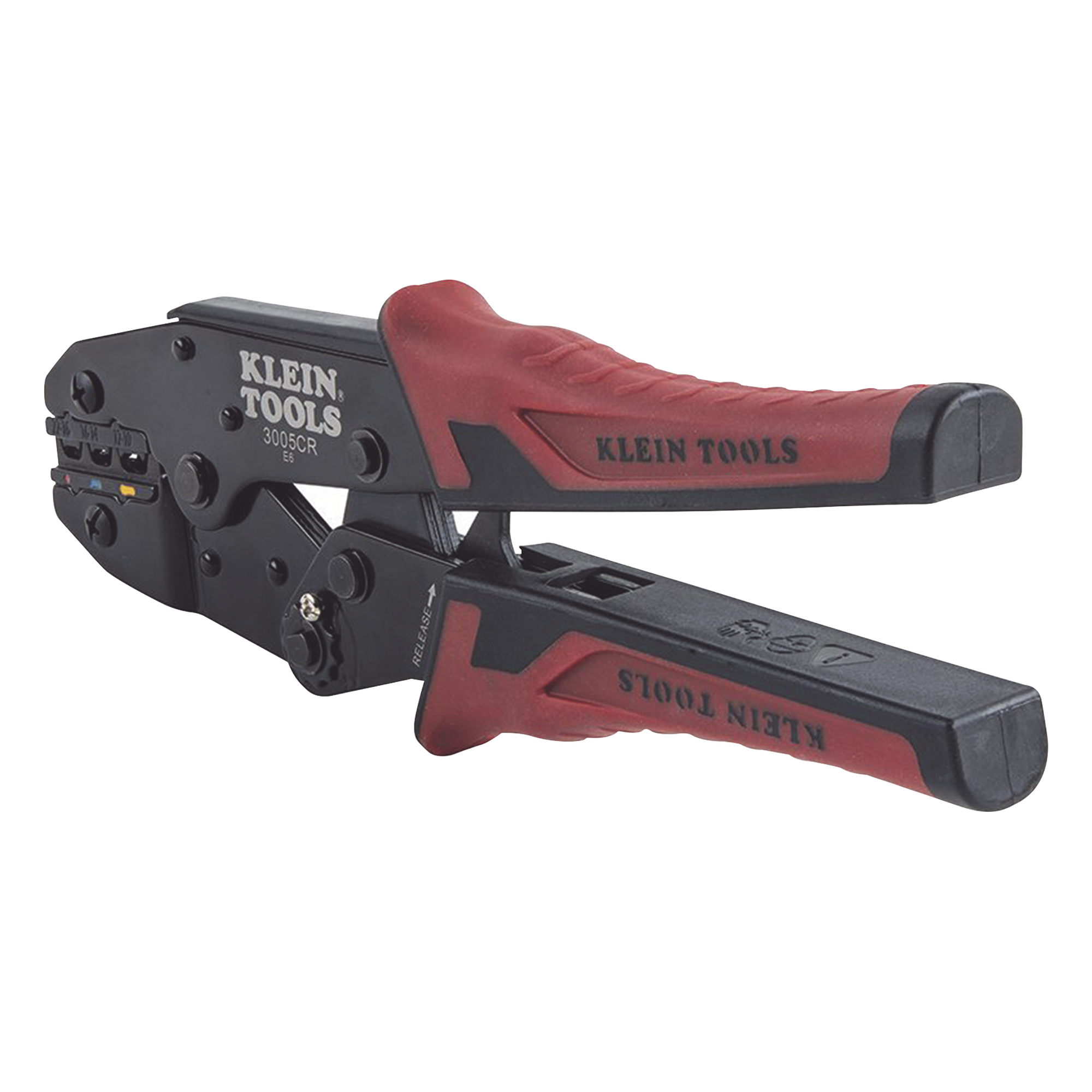 Pinza Ponchadora para Terminales con Aislamiento en Cable de Cobre Sólido y Trenzado de 10-22 AWG.