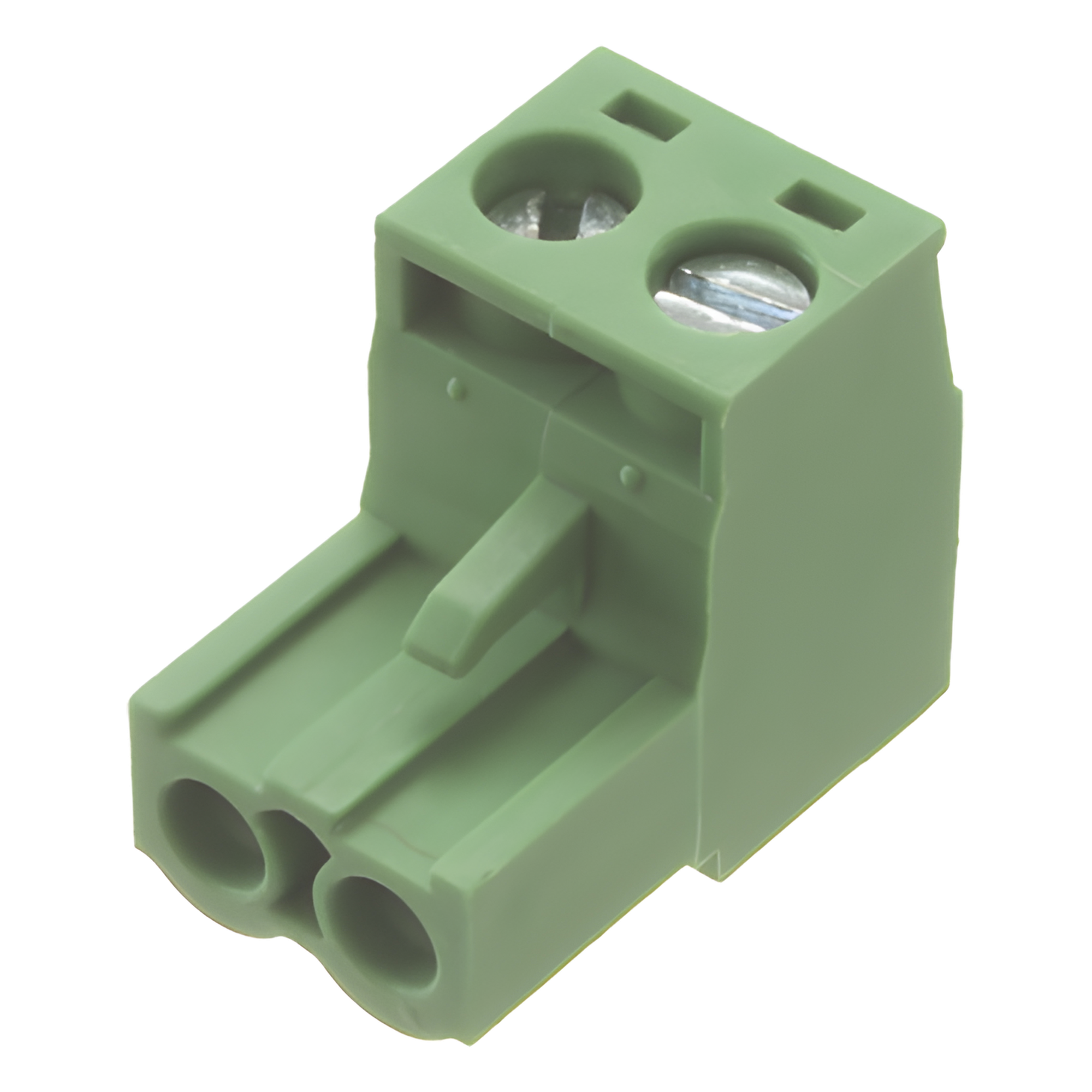 Conector terminal de alimentación de 2 pines en color verde (EPO) — EPCOM POWERLINE · SKU CON-FT01