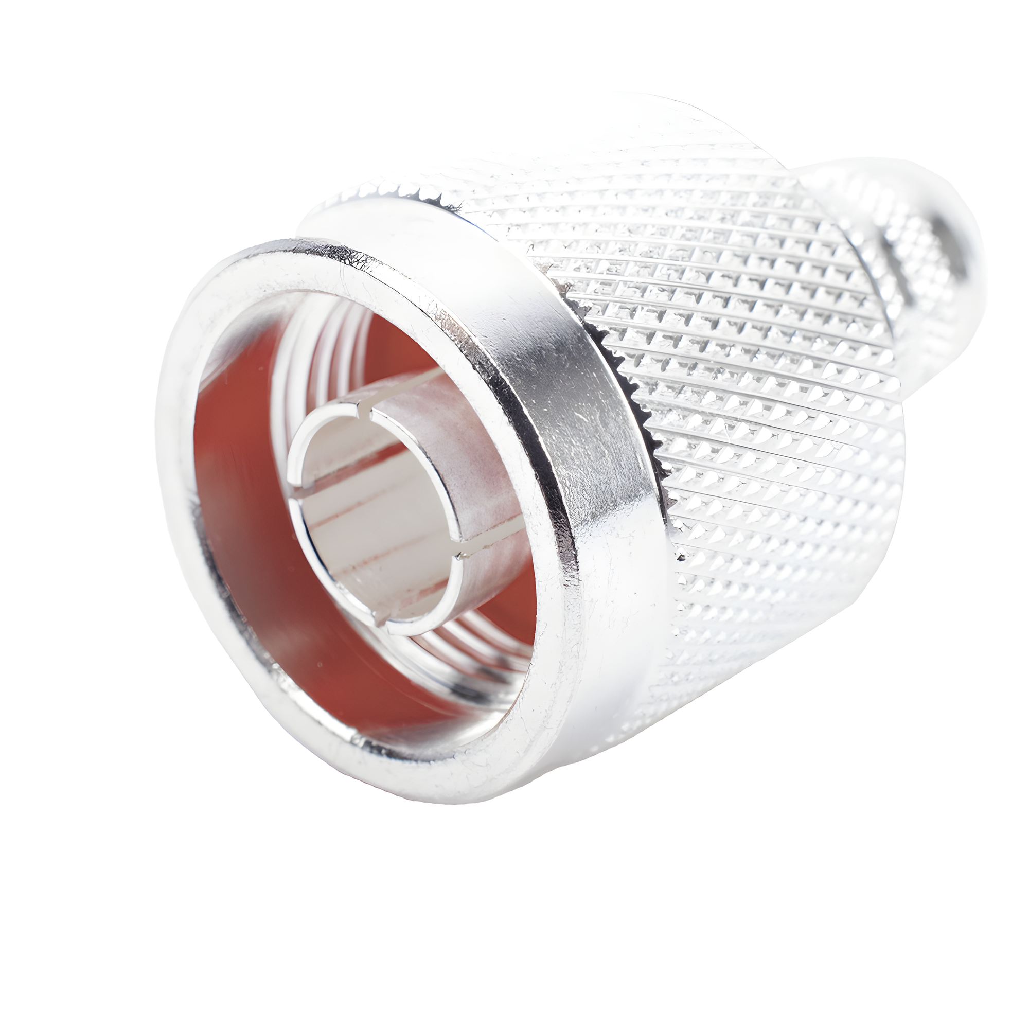 Conector N Macho de Anillo Plegable en Cables con Conductor Central AWG-11 ó 13 tipo RG-8/U (BELDEN 8237), RG213/U (8267), RG214 (8268). — RF INDUSTRIES,LTD · SKU RFN-1006-3F