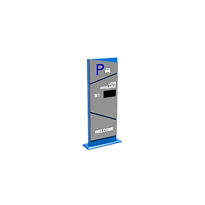 Pantalla Principal de Guía de Estacionamiento / 1 Módulo / Mensaje de Bienvenida / Uso con Aplicación de Guía de Estacionamiento — HIKVISION · SKU DS-TVB200(1MODULE)