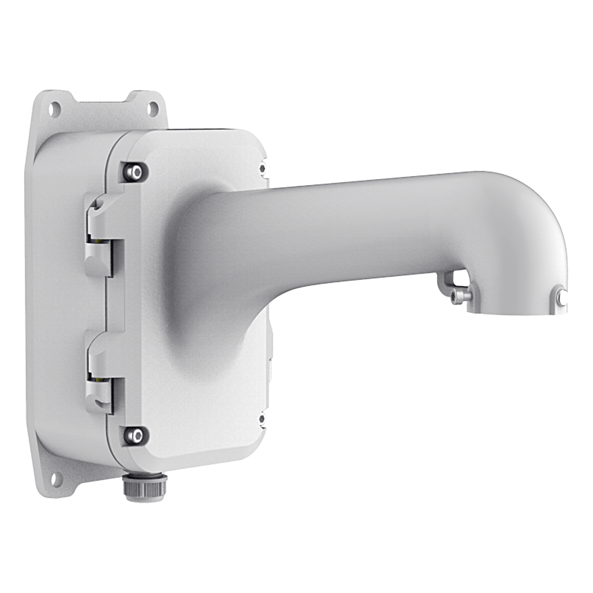 Montaje de Pared para Exterior con Caja de Conexión / Compatible con Domos PTZ HIKVISION y epcom · SKU DS-1604ZJ-BOX