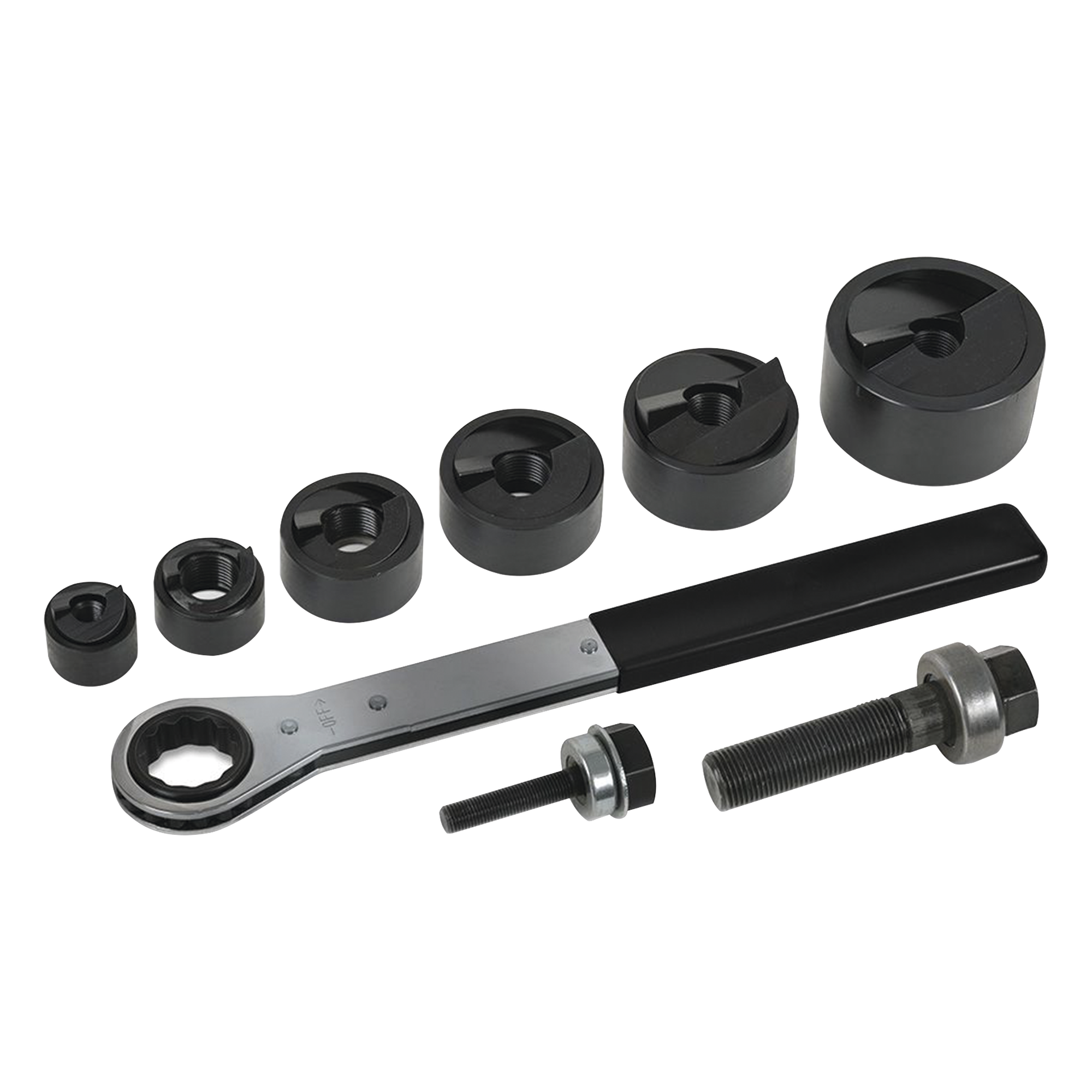 Juego de 6 Sacabocados de 1/2 a 2 Pulgadas (12.7 a 50.8 mm). con Estuche — KLEIN TOOLS · SKU 53732SEN
