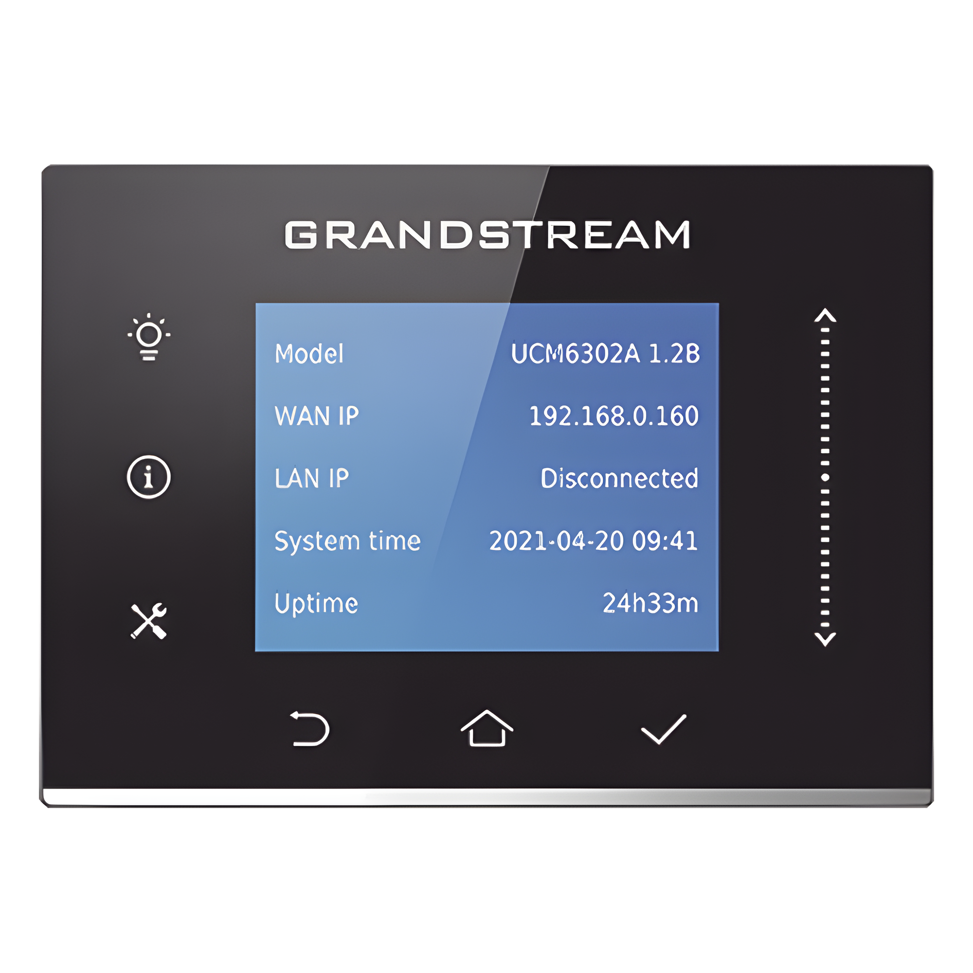 IP-PBX / 500 Usuarios / 75 Llamadas Simultáneas / 2 FXO + 2 FXS / 3 Puertos Gigabit PoE+ / On-Premise y Cloud — GRANDSTREAM · SKU UCM6302A