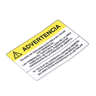 Etiqueta de Videovigilancia en Vinil Adhesivo Mate / Paquete con 10