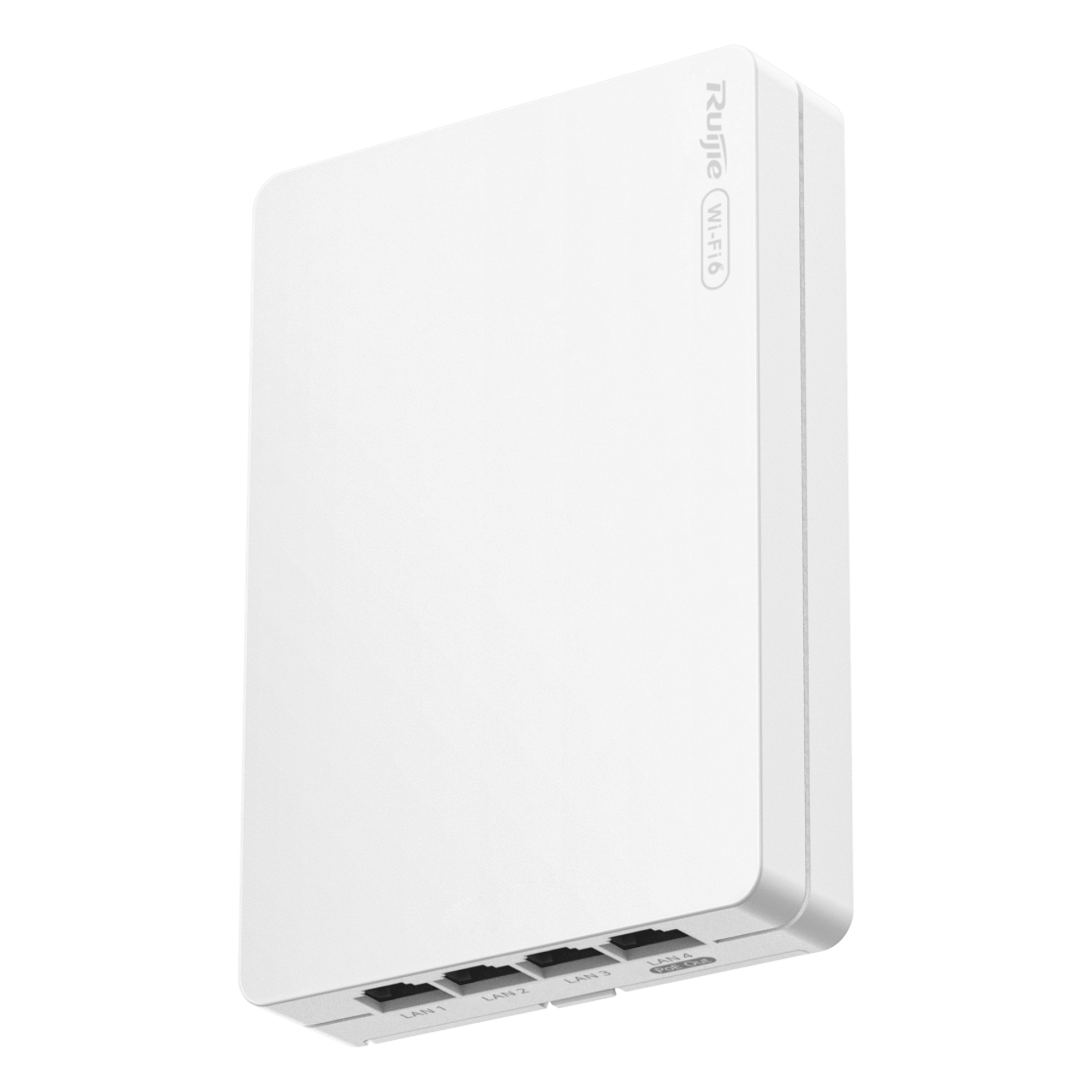 Access Point Mesh Wi-Fi 6 / AX3000 / 4 Puertos Gigabit / 320 Usuarios / Diseño Ultra-Delgado 23.5 mm — RUIJIE · SKU RG-RAP62-WALL