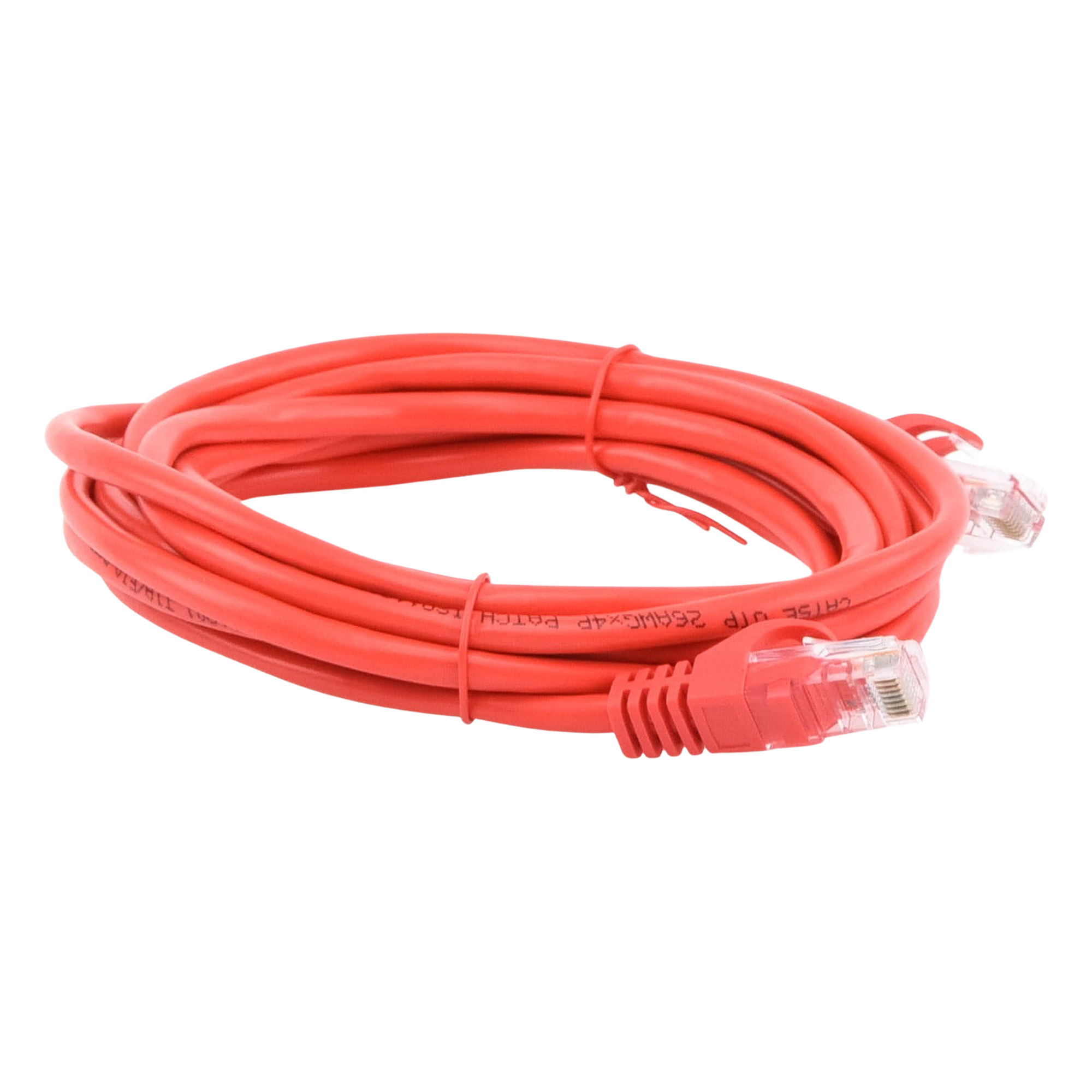 Cable de Parcheo UTP Cat5e / 3.0 m (9.84 ft) / 100 Ohm / RJ45 / Rojo