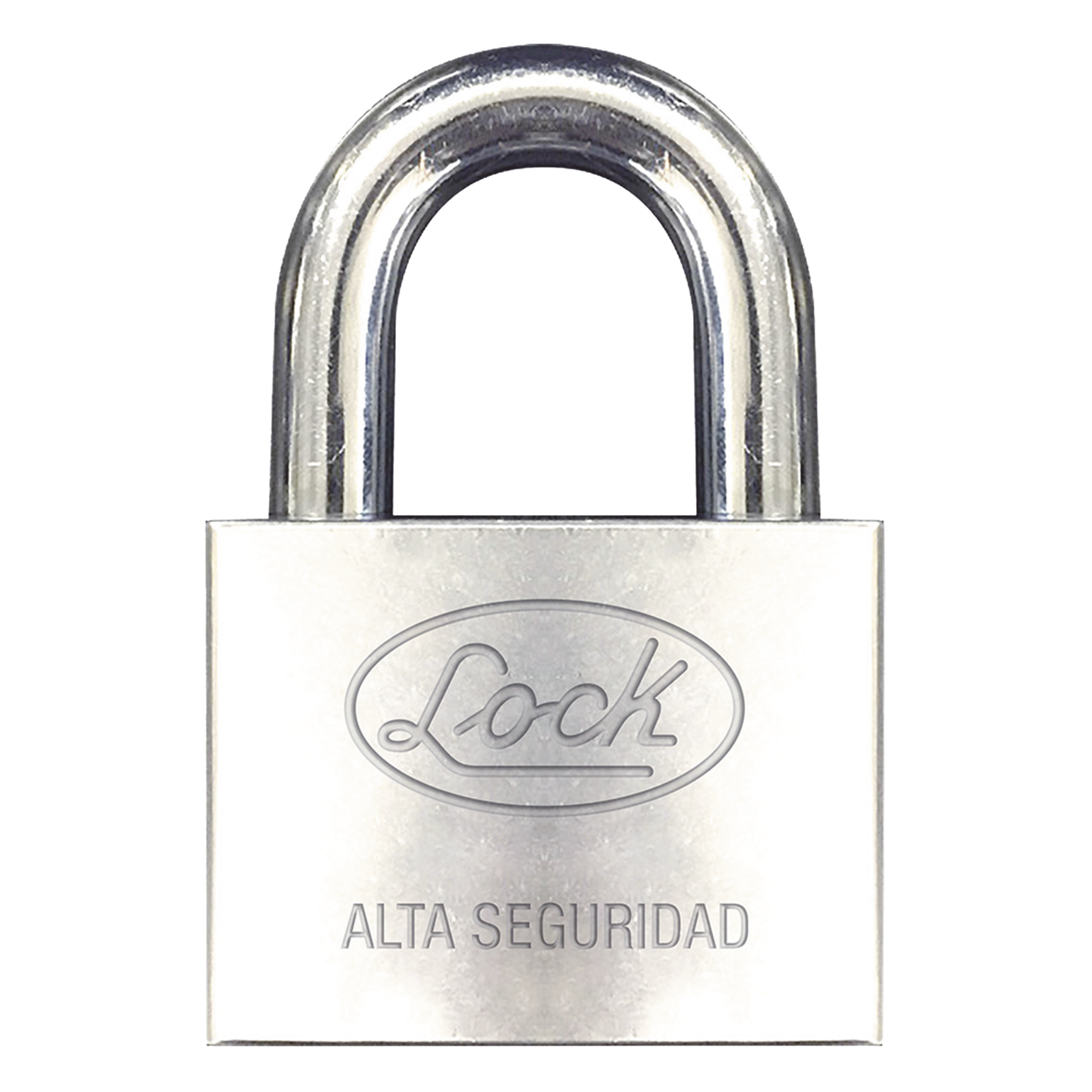 Candado de hierro alta seguridad con llave de disco/ Acabado Cromado/ Llaves Abloy/ Medida de Horquilla 50 mm. — LOCK · SKU SYS-LCA-C60